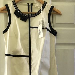 Little white and black dress.